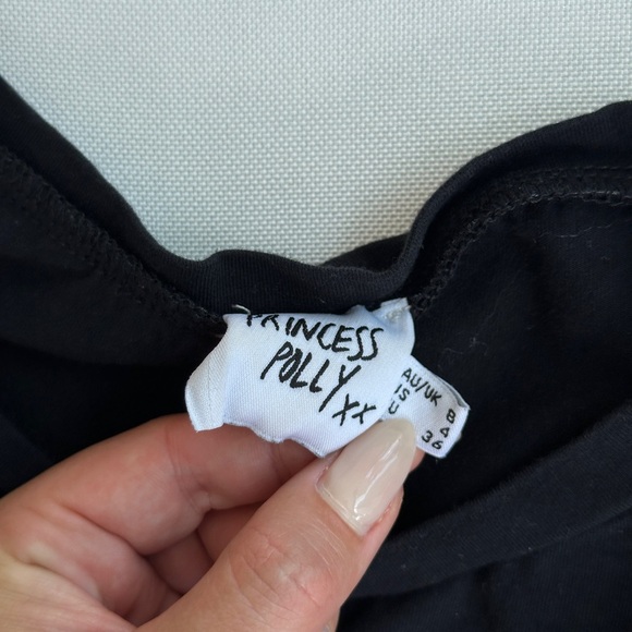 Princess Polly No Time For Love Black Tee - Picture 9 of 10